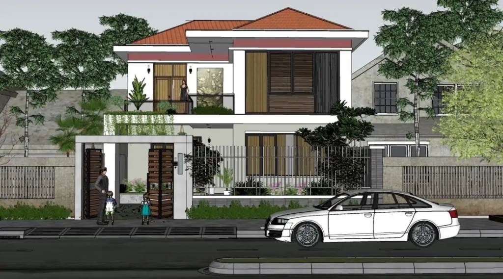 3345.Exterior-House-Scene-Sketchup-File-free-download-by-Cuong-Nguyen-Kts-1-scaled