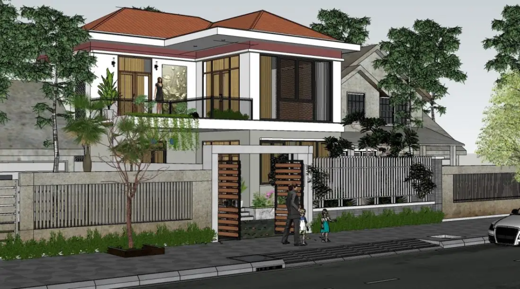 3345.Exterior-House-Scene-Sketchup-File-free-download-by-Cuong-Nguyen-Kts-2-scaled