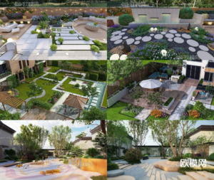 5985.-Garden-Exterior-Sketchup-File-Free-Download