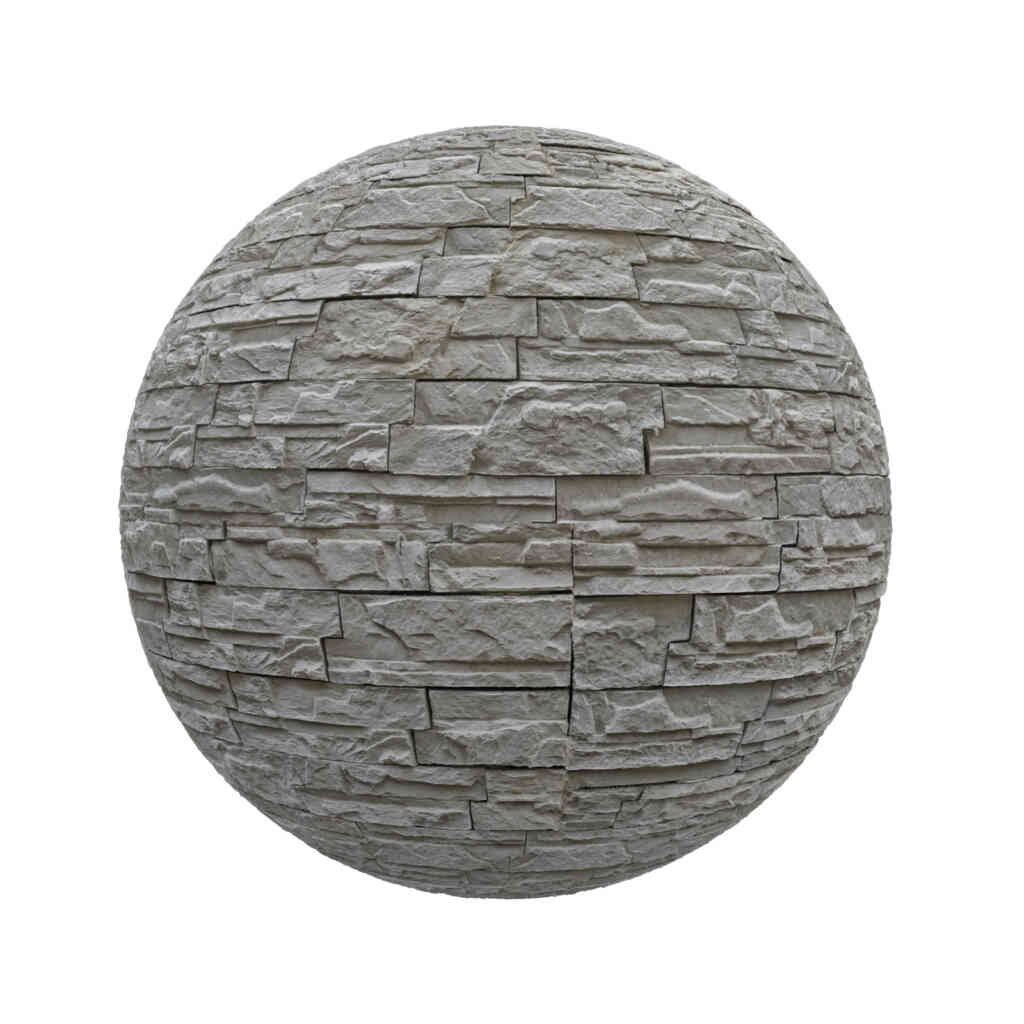 Grey Stone Brick Wall 1